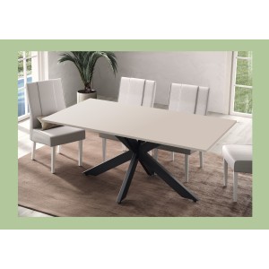 Table GWEN cachemire dans un décor 3D