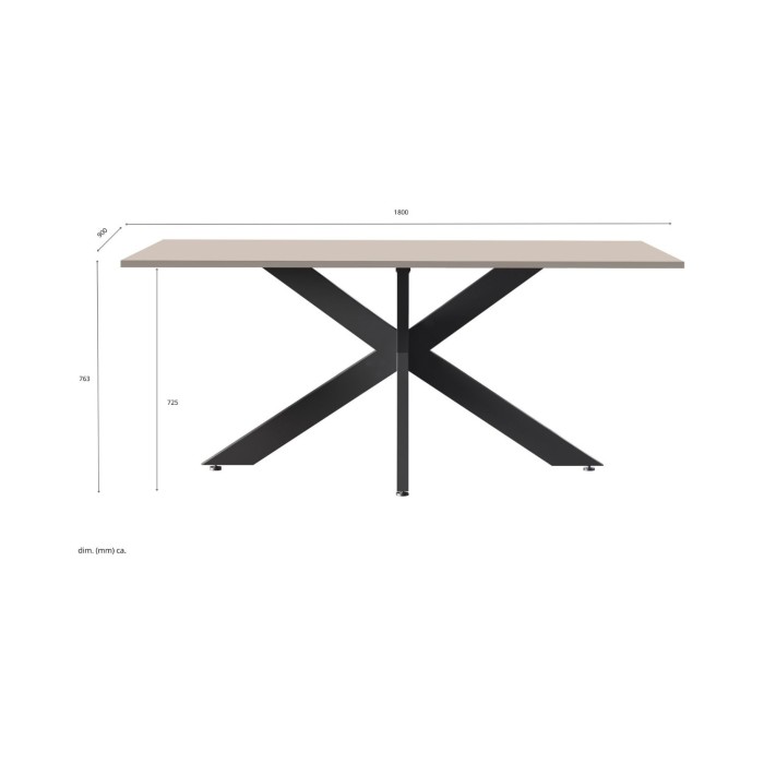 Table GWEN cachemire dimensions