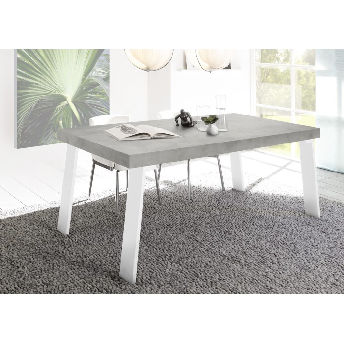 Table SPRING béton dans un décor 3D