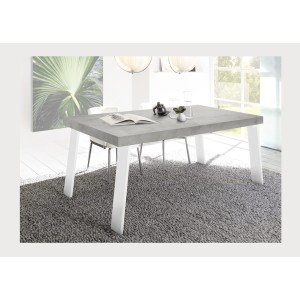 Table SPRING béton dans un décor 3D