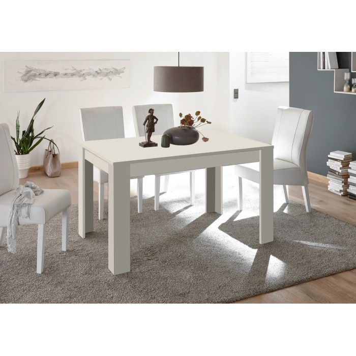 Table SCENA extensible coloris Cachemire dans un décor 3D