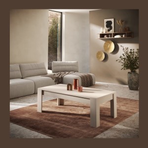 Table basse SCENA coloris Cachemire dans un décor