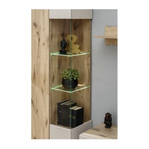 Zoom sur la partie vitrée de la porte ERINA