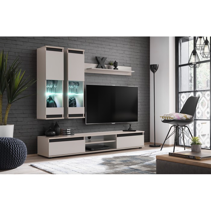 Composition murale DOMO cachemire dans un décor 3D