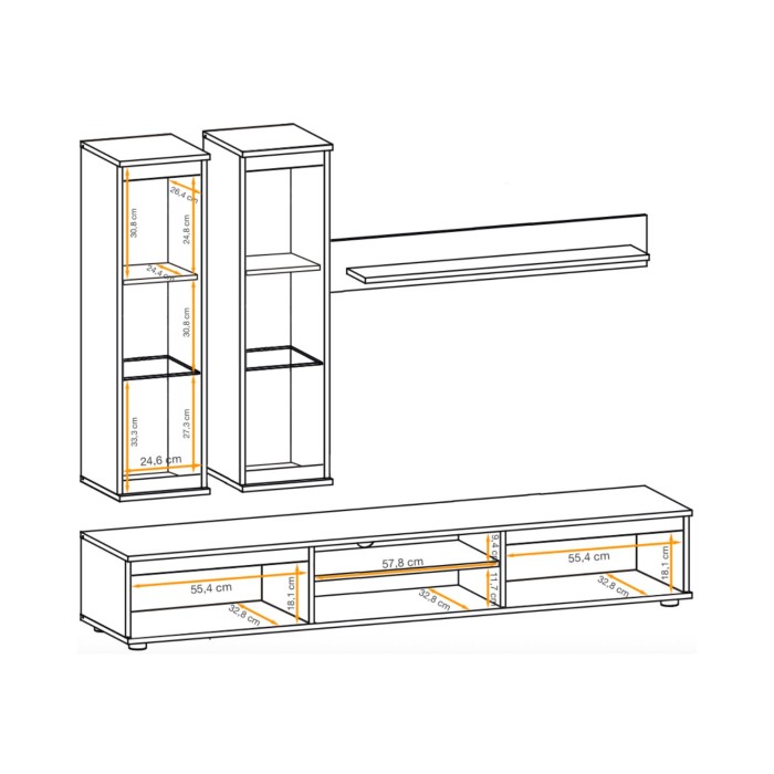 Dimension composition murale DOMO cachemire