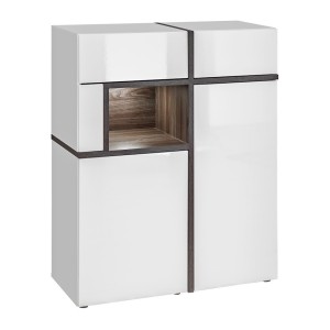 Buffet haut CRISS blanc brillant