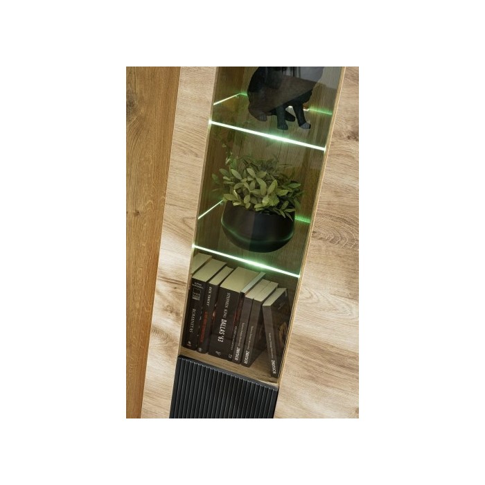 Zoom sur les LEDs de la vitrine DOUM