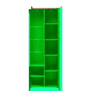 Lit + sommier NOKI – 160x200 cm chêne clair et moka  – Style scandinave