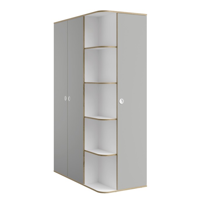 Chambre enfant complète ELYO – Bureau + Lit + Armoire avec bibliothèque