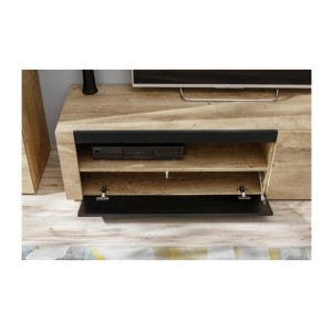 Zoom sur la petite porte meuble TV DOUM