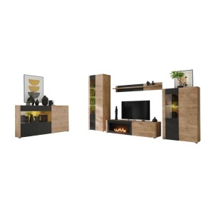 Ensemble complet DOUM avec cheminée sur fond blanc