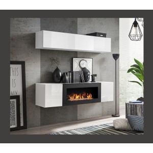 meubles-suspendus-avec-cheminee-decorative-collection-fly-n1-coloris-blanc