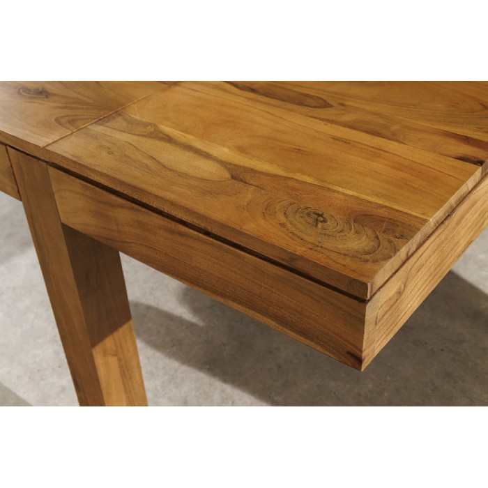 Zoom sur le coin de la table MELBO