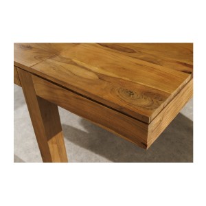 Zoom sur le coin de la table MELBO