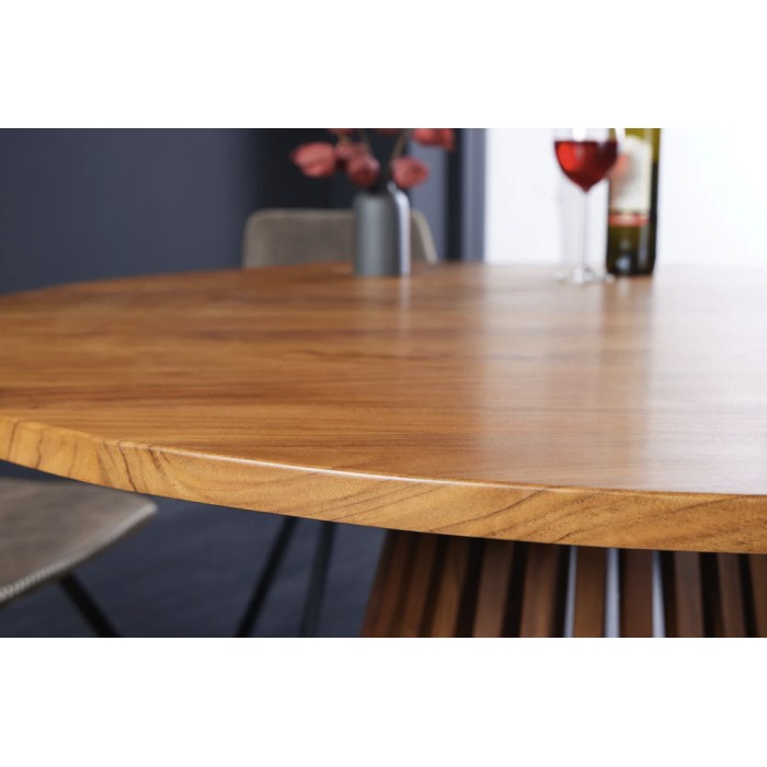 Zoom sur le plateau de la table TALMA 120 vu de côté