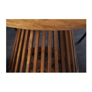 Zoom sur la rencontre entre le pied et le plateau de la table TALMA 120