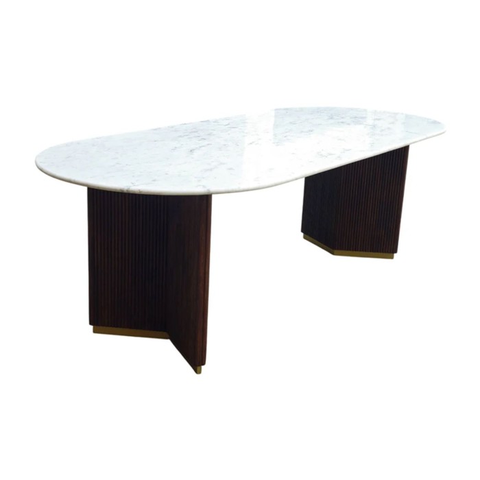 Table MARQUISE sous un autre angle sur fond blanc