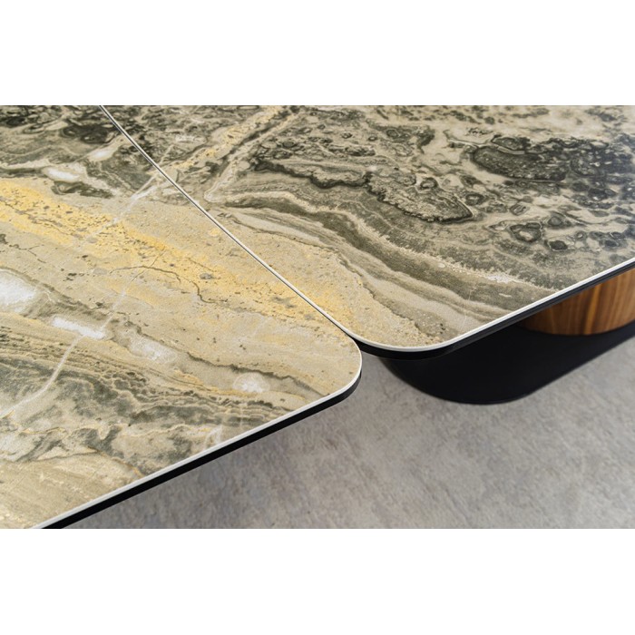 Zoom sur l'extension de la table VORTEX beige