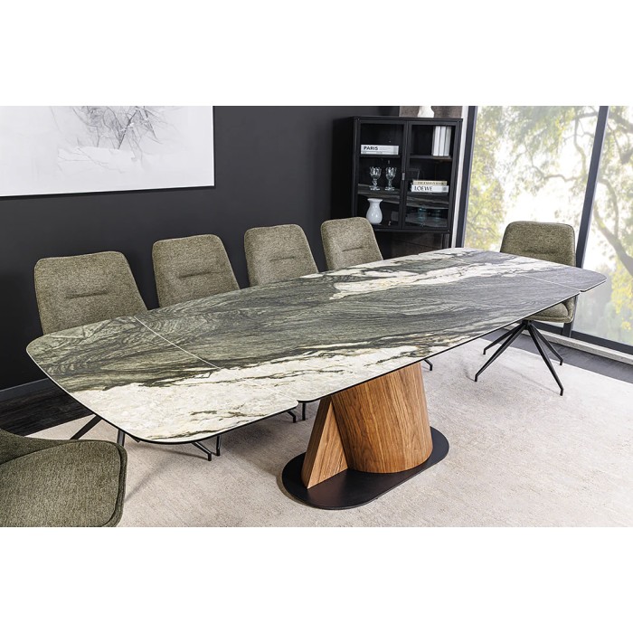 Table VORTEX grise décor 3D