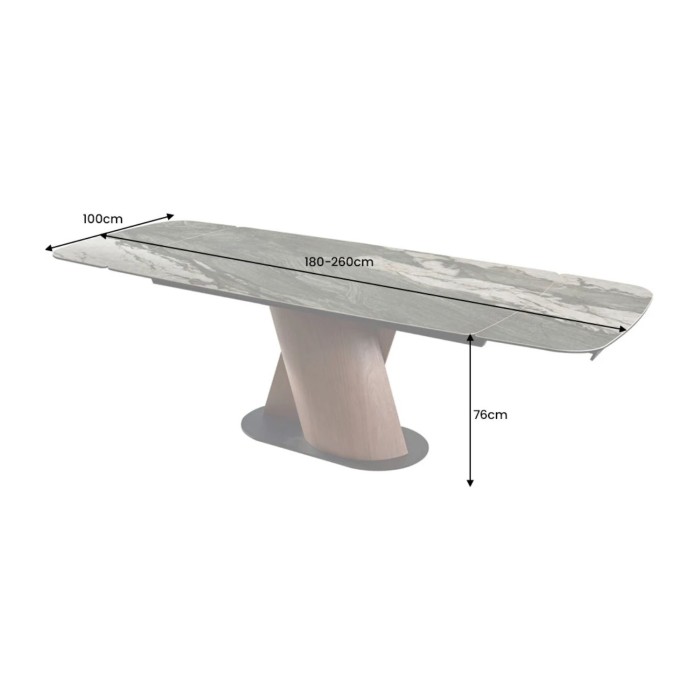 Table VORTEX grise dimensions