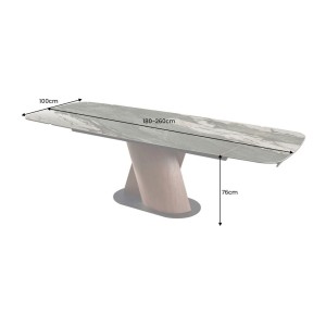 Table VORTEX grise dimensions