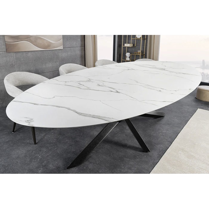 Table AERIS blanche vu de haut