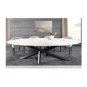 Table AERIS blanche vu de face