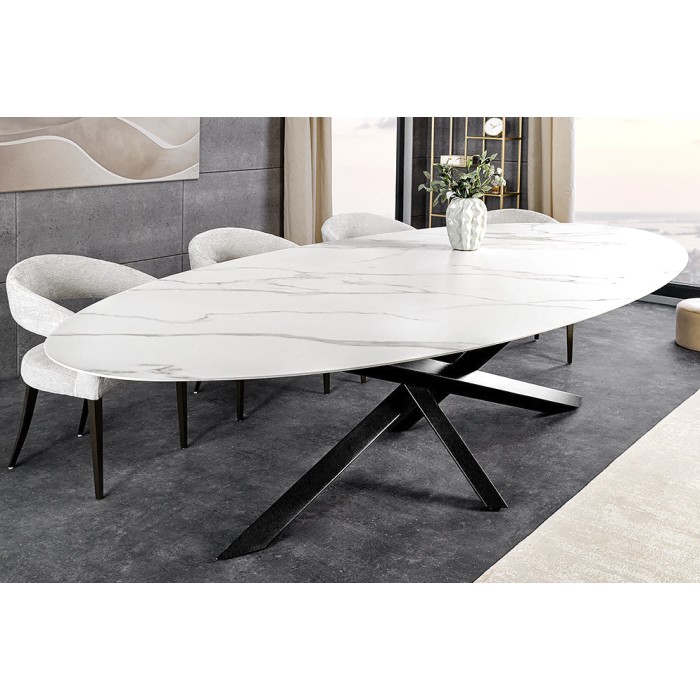 Table AERIS blanche dans un décor 3D