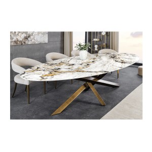 Table AERIS bronze dans un décor 3D