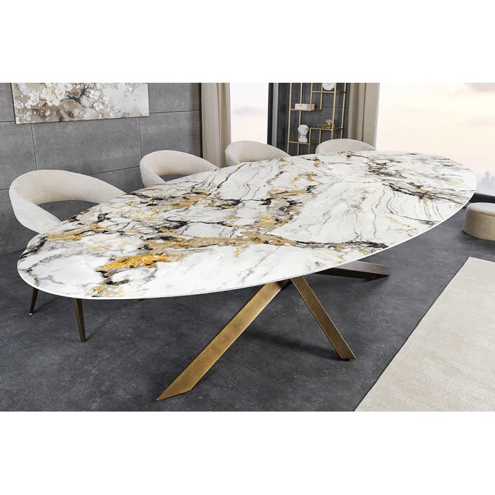 Table AERIS bronze vu de haut