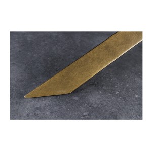 Zoom sur le pied de la table AERIS bronze