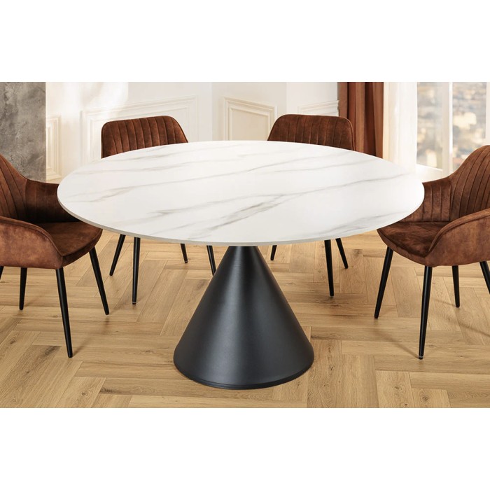 Table VOLTIS blanche vu de haut