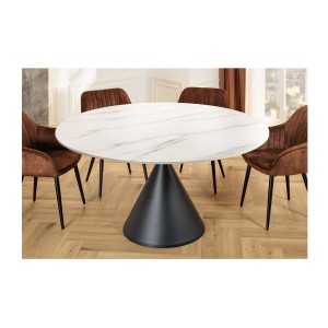 Table VOLTIS blanche vu de haut