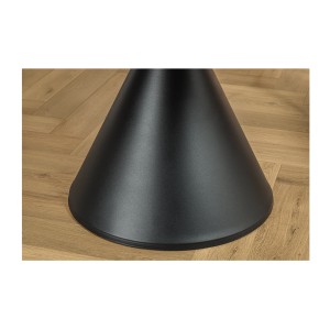 Zoom sur le pied de la table VOLTIS blanche