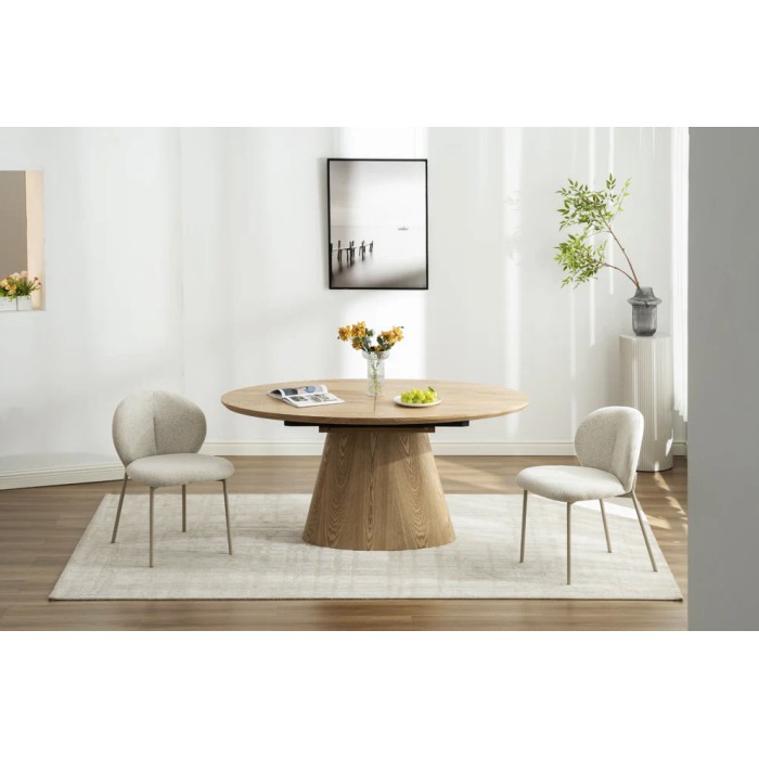 Table LUMEA bois décor 3D sans extension