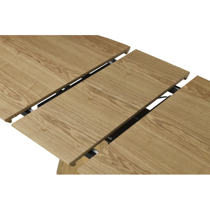 Zoom sur l'extension de la table LUMEA bois