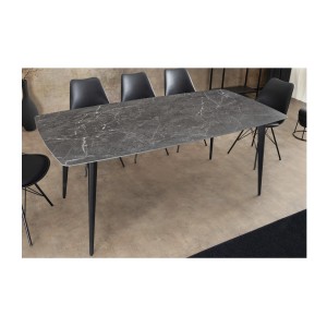 Table HEXA anthracite dans un décor 3D
