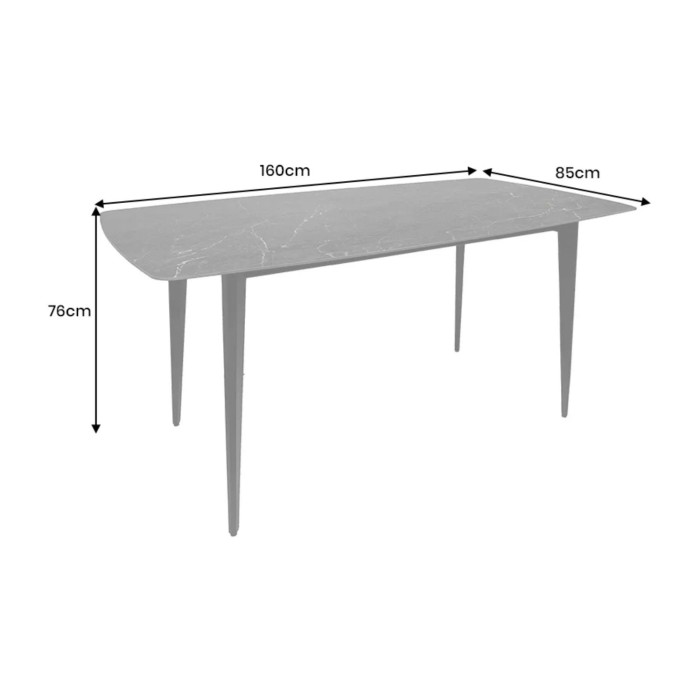Table HEXA 160 dimensions