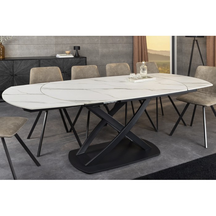 Table ATONIA blanche dans un décor 3D