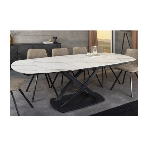 Table ATONIA blanche dans un décor 3D