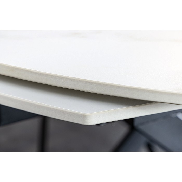 Zoom sur l'extension de la table ATONIA blanche