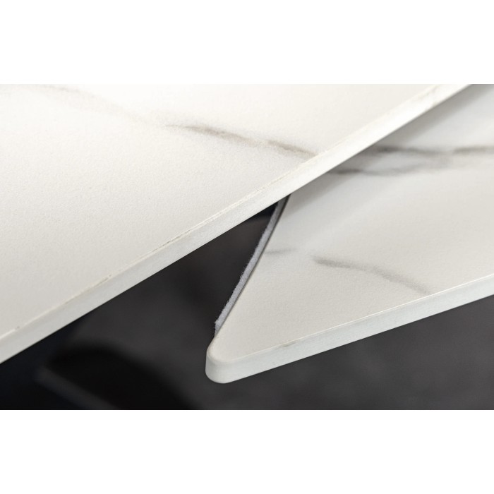 Zoom sur le système d'extension de la table ATONIA blanche