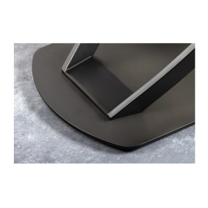 Zoom sur le pied de la table ATONIA blanche