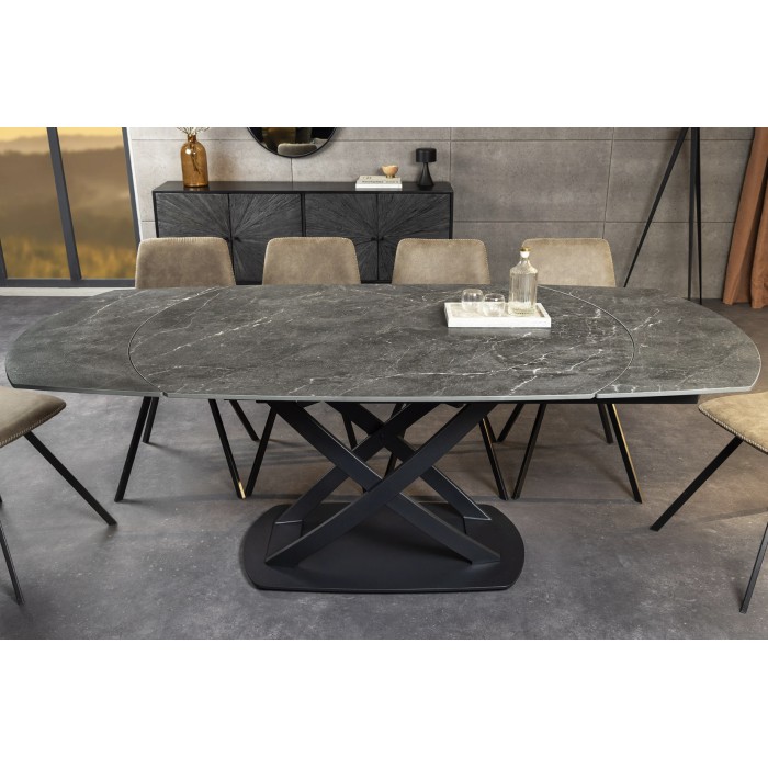 Table ATONIA anthracite vu de face