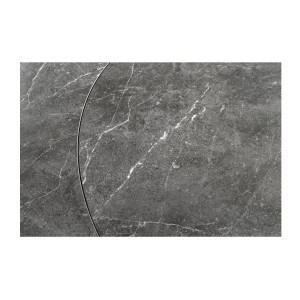 Zoom sur le plateau de la table ATONIA anthracite