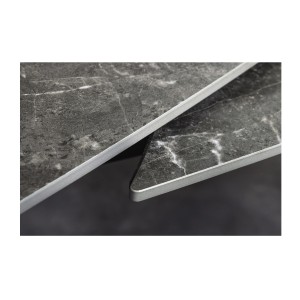 Zoom sur le système d'extension de la table ATONIA anthracite