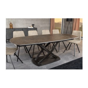 Table ATONIA bronze avec extensions
