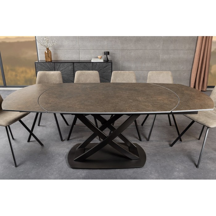 Table ATONIA bronze dans un décor 3D