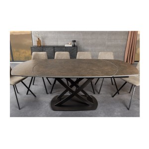 Table ATONIA bronze dans un décor 3D