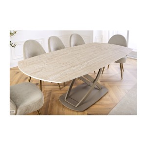Table ATONIA beige avec extensions